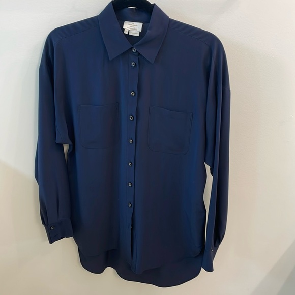 NWOT tags Kate Spade Oversized silk blouse - Picture 1 of 6